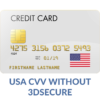 USA CVV without 3DSecure